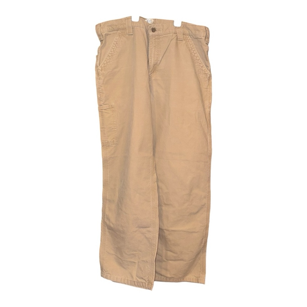 Carhartt Tan Utility Work Pants Relaxed Fit 36 x 30 AR40